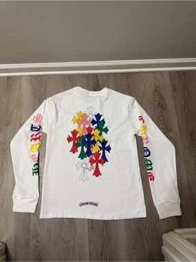 Chrome heart multi Color long sleeve tee